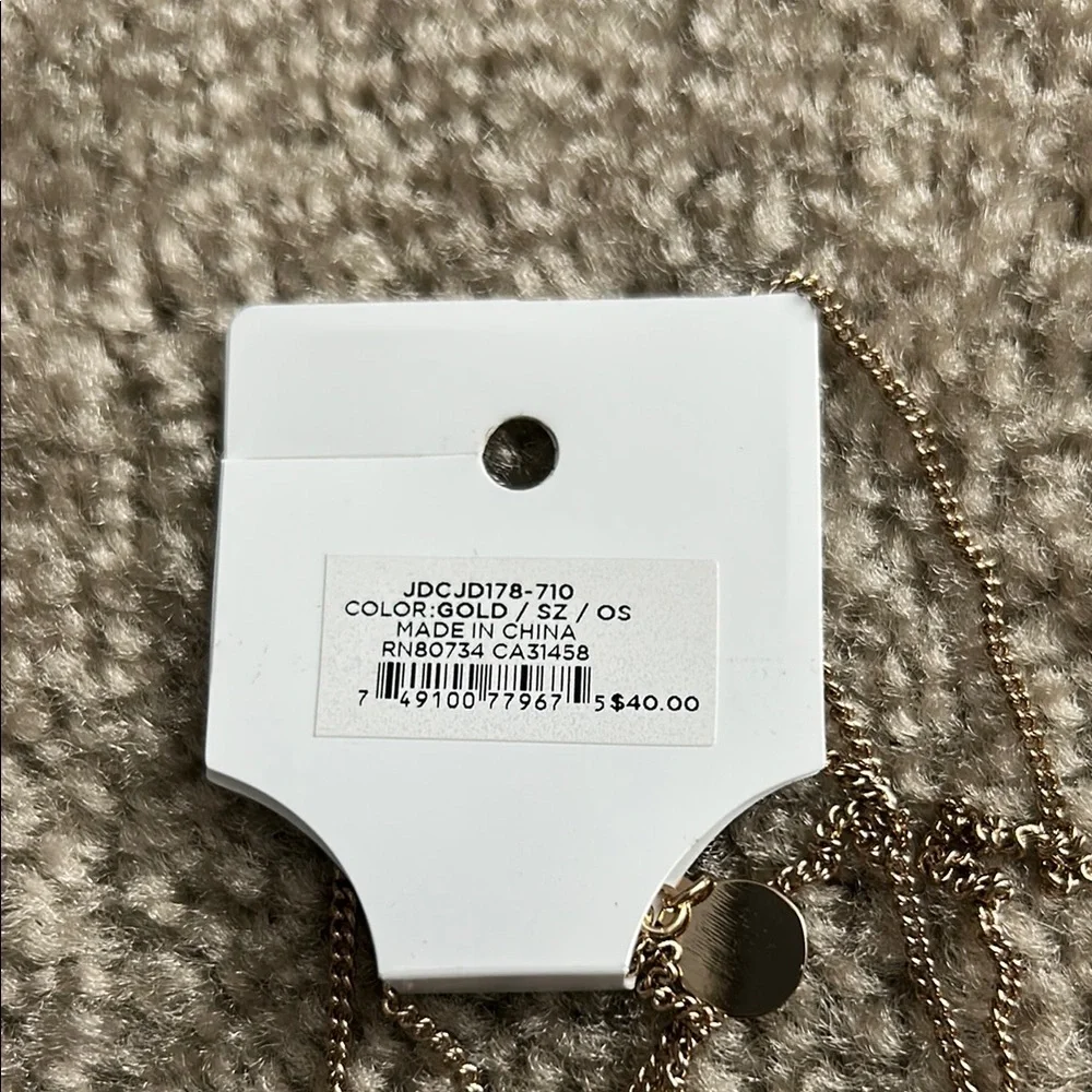 BCBGeneration Gold Necklace and Earring Set - Picture 4 of 5